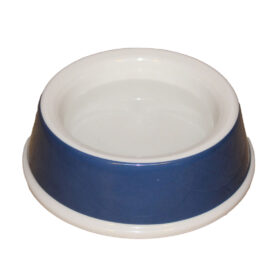Ecoware Pet Bowl Non-Tip & Non Slip Small 17cm (426ml) Ceramic Blue Glaze