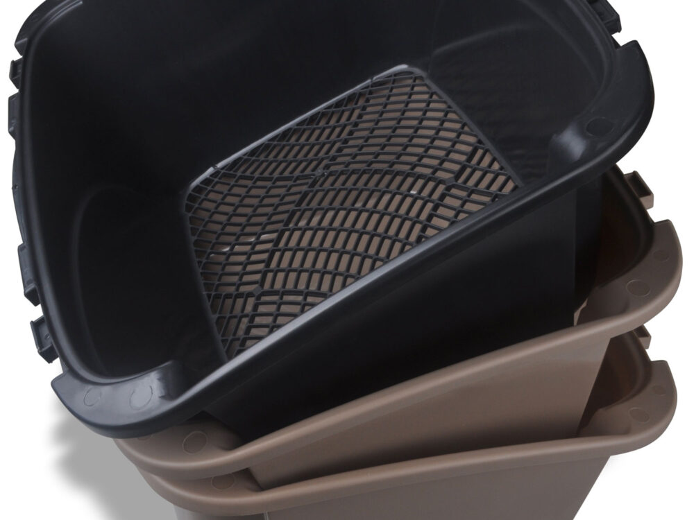 Van Ness Enclosed Sifting Cat Litter Tray Giant Blue Petlife