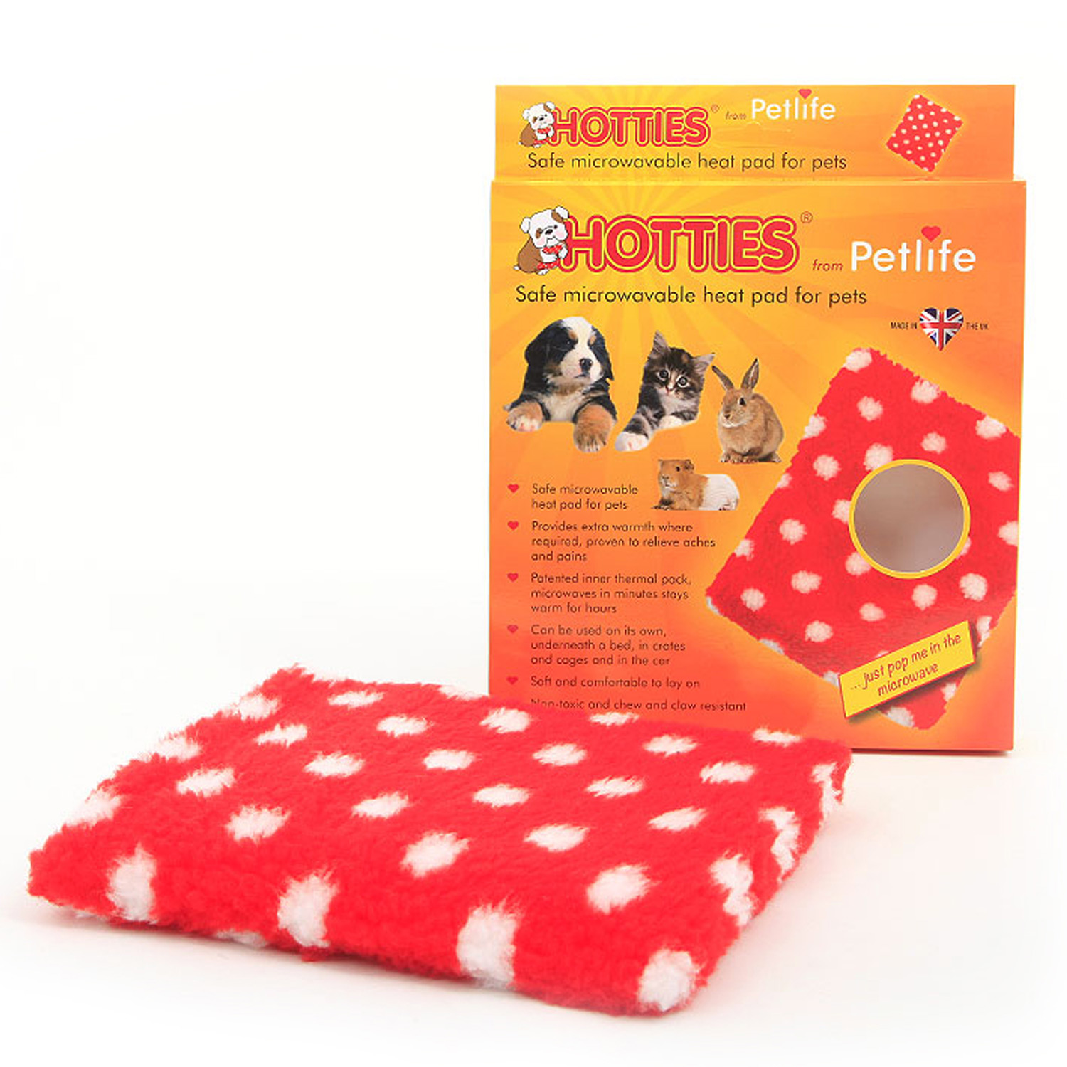 Hottles Microwavable Pet Warming Natural Thermal Heating Pad for Pets  Heat