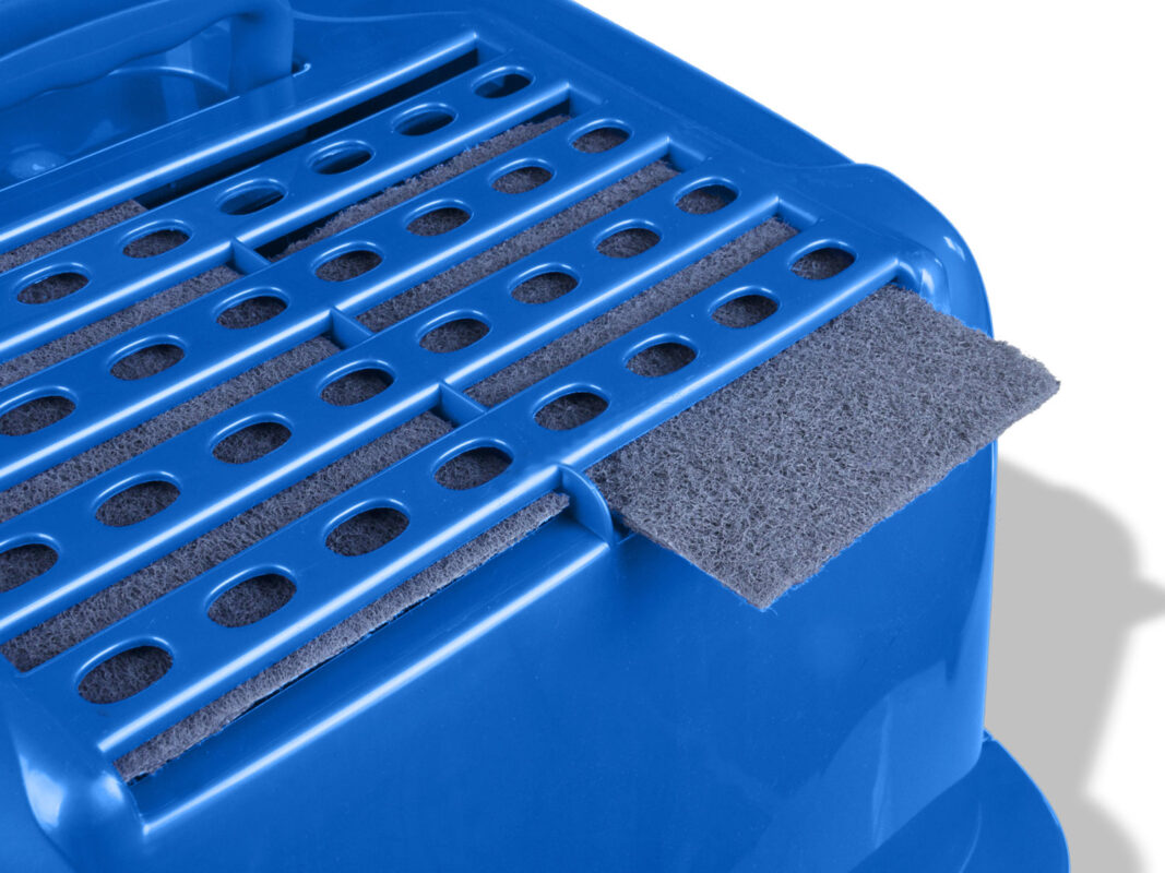 Van Ness Enclosed Sifting Cat Litter Tray Giant Blue Petlife