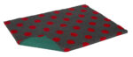 Vetbed Charcoal Red dot